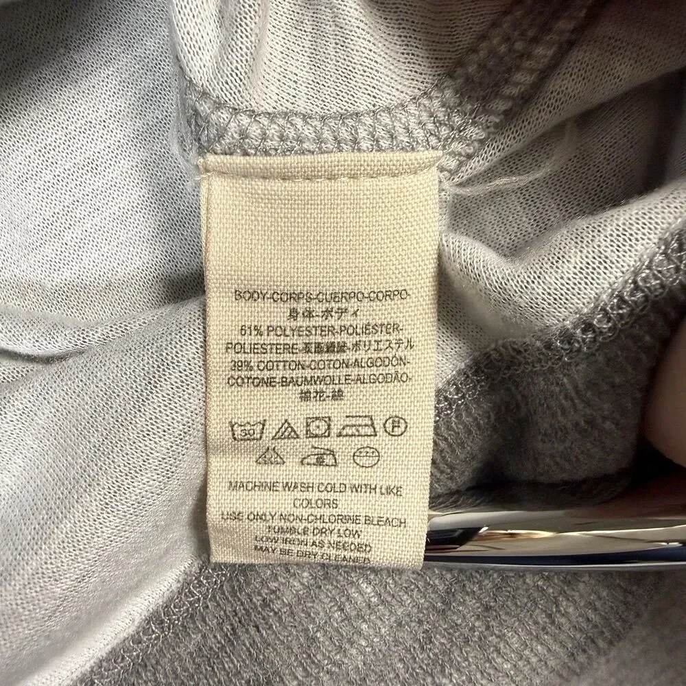 We The Free Free People Nikala Zip Shoulder Sweater Women’s Small Gray Boat Neck